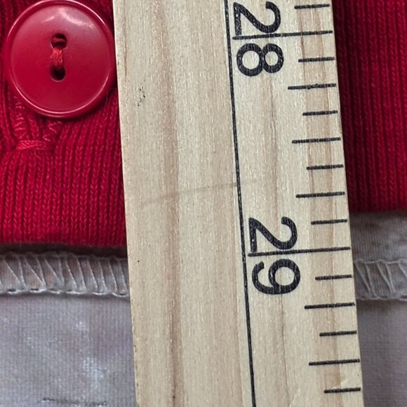 Vintage DiCarlo Red Button-Up Christmas Cardigan W/ Snowman Print - Picture 10 of 10